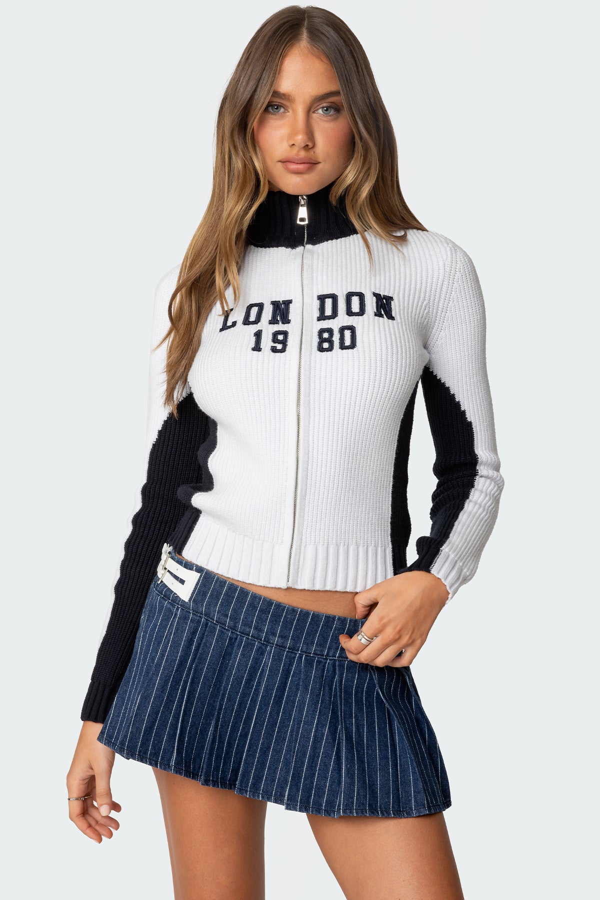 NAVY AND WHITE