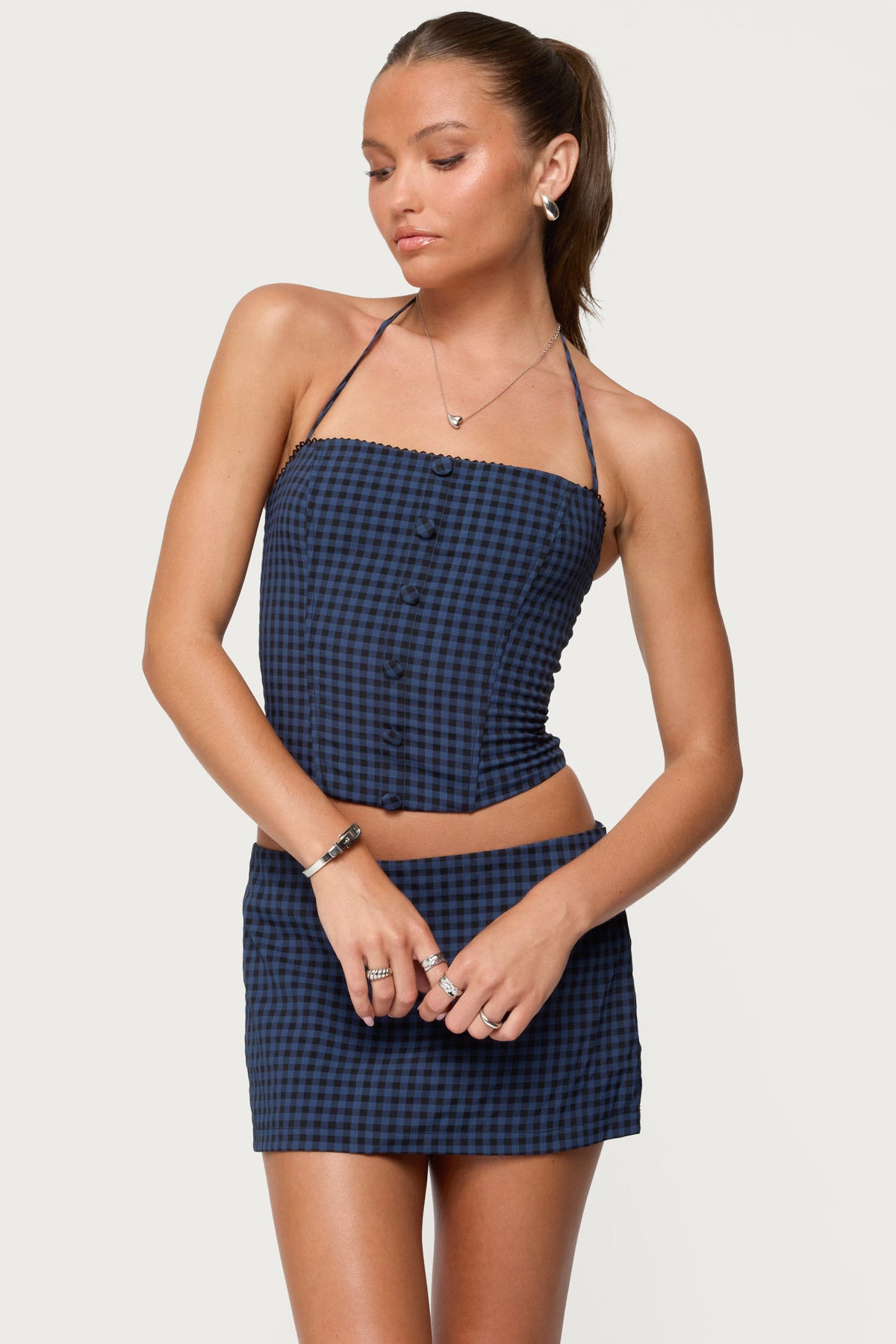 BLUE AND BLACK