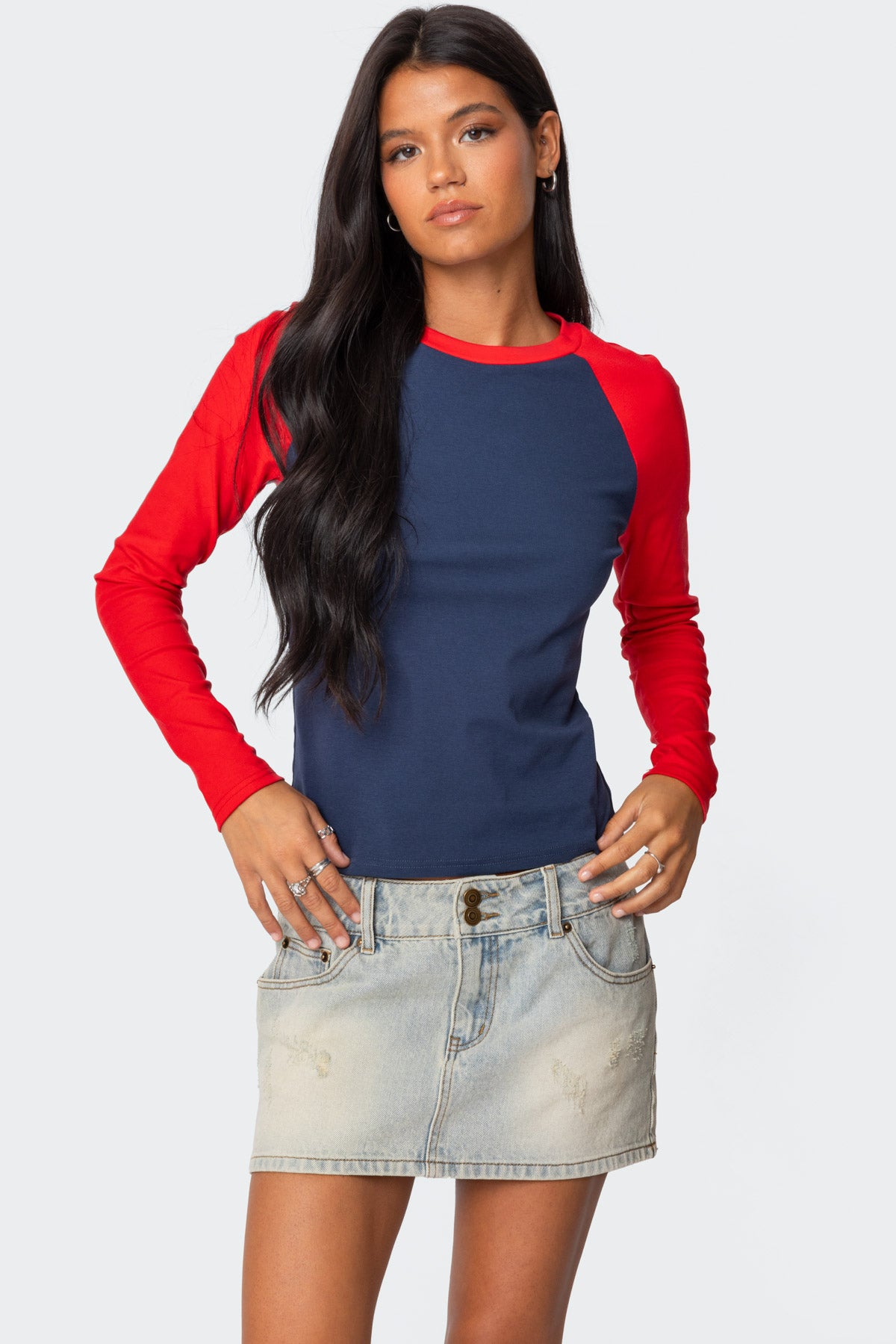 NAVY AND RED